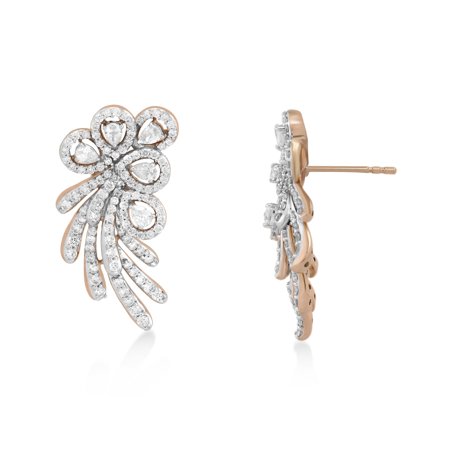 Skyward Bound Humming Bird Diamond Earrings