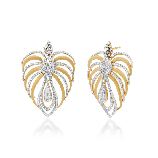 Skyward Bound Dove Diamond Earrings