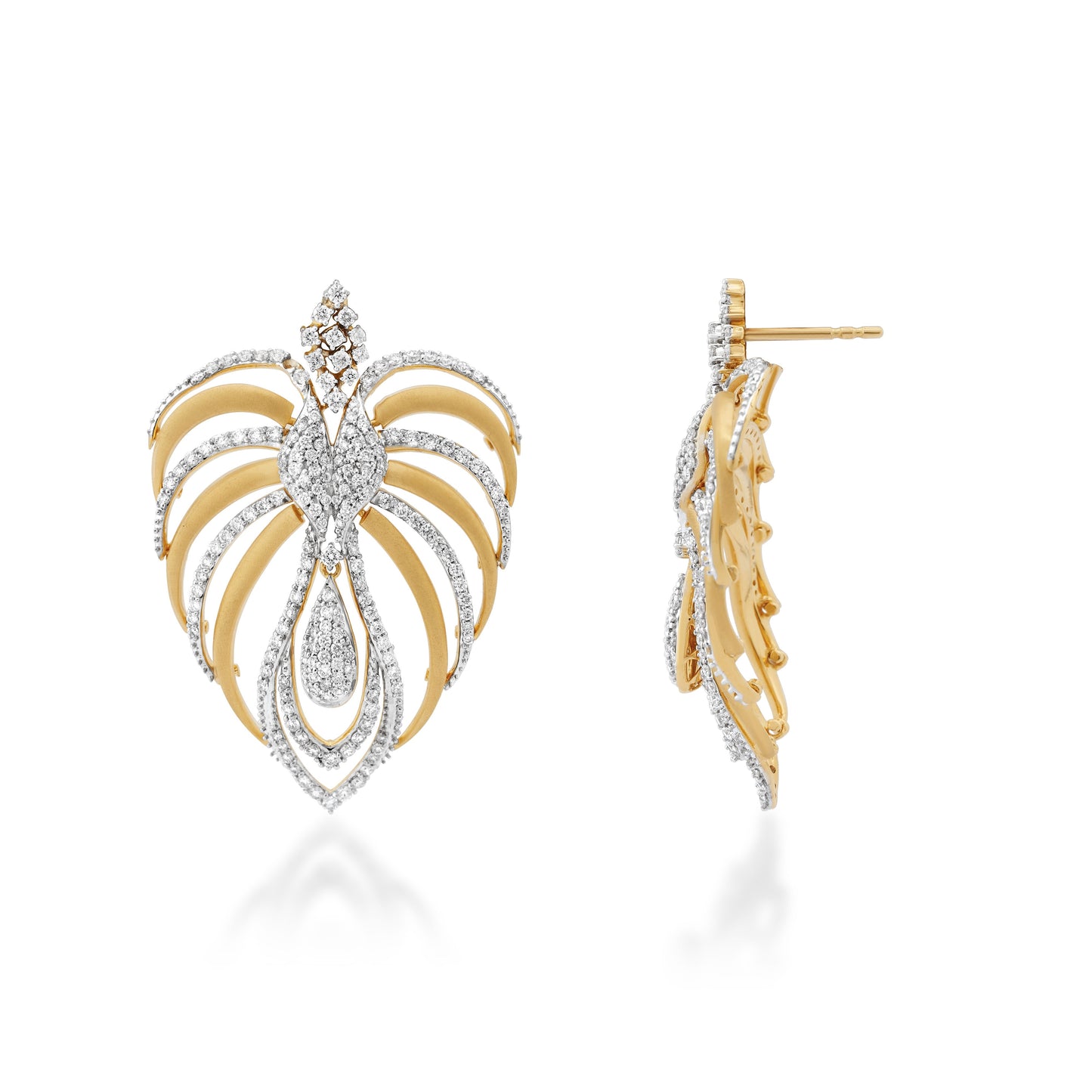 Skyward Bound Dove Diamond Earrings