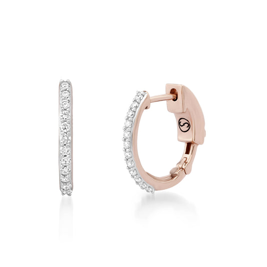 Circled Orion Diamond Earrings