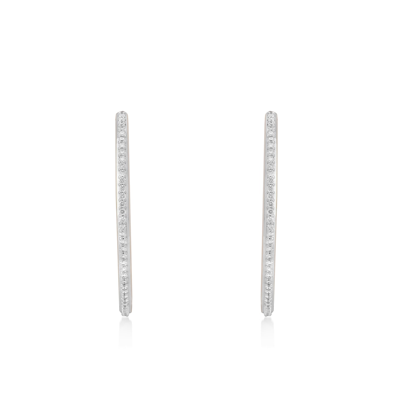 Circled Loop Diamond Earrings