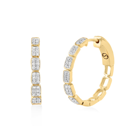 Circled Friend'S Diamond Earrings