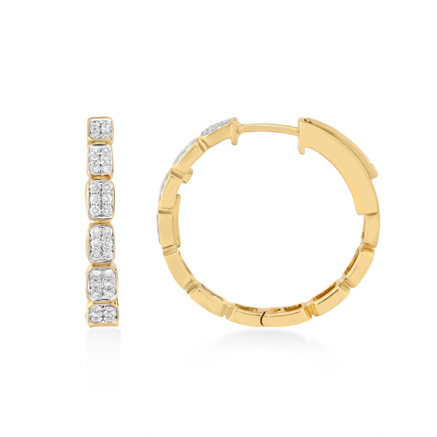 Circled Friend'S Diamond Earrings