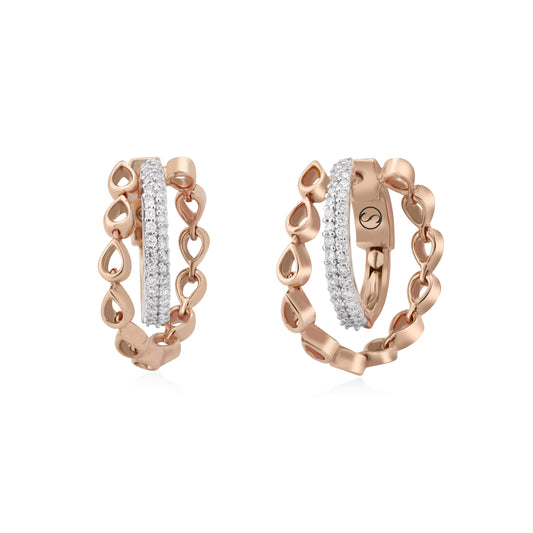 Circled Sequence Diamond Earrings