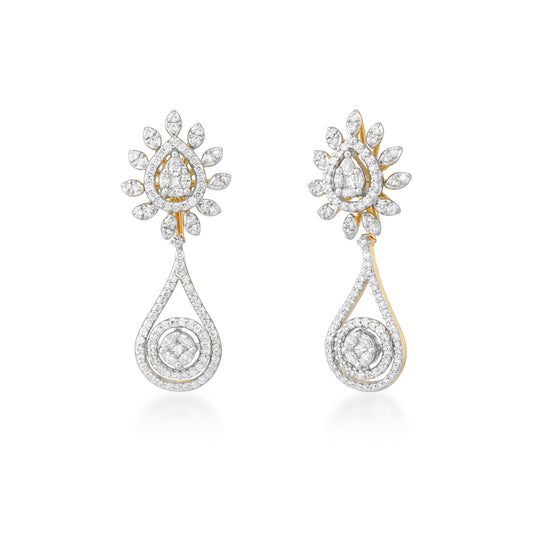 One Flare Diamond Earrings