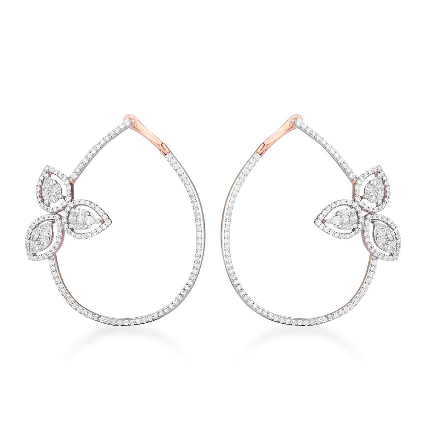 One Petals Diamond Earrings*