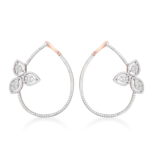 One Petals Diamond Earrings*