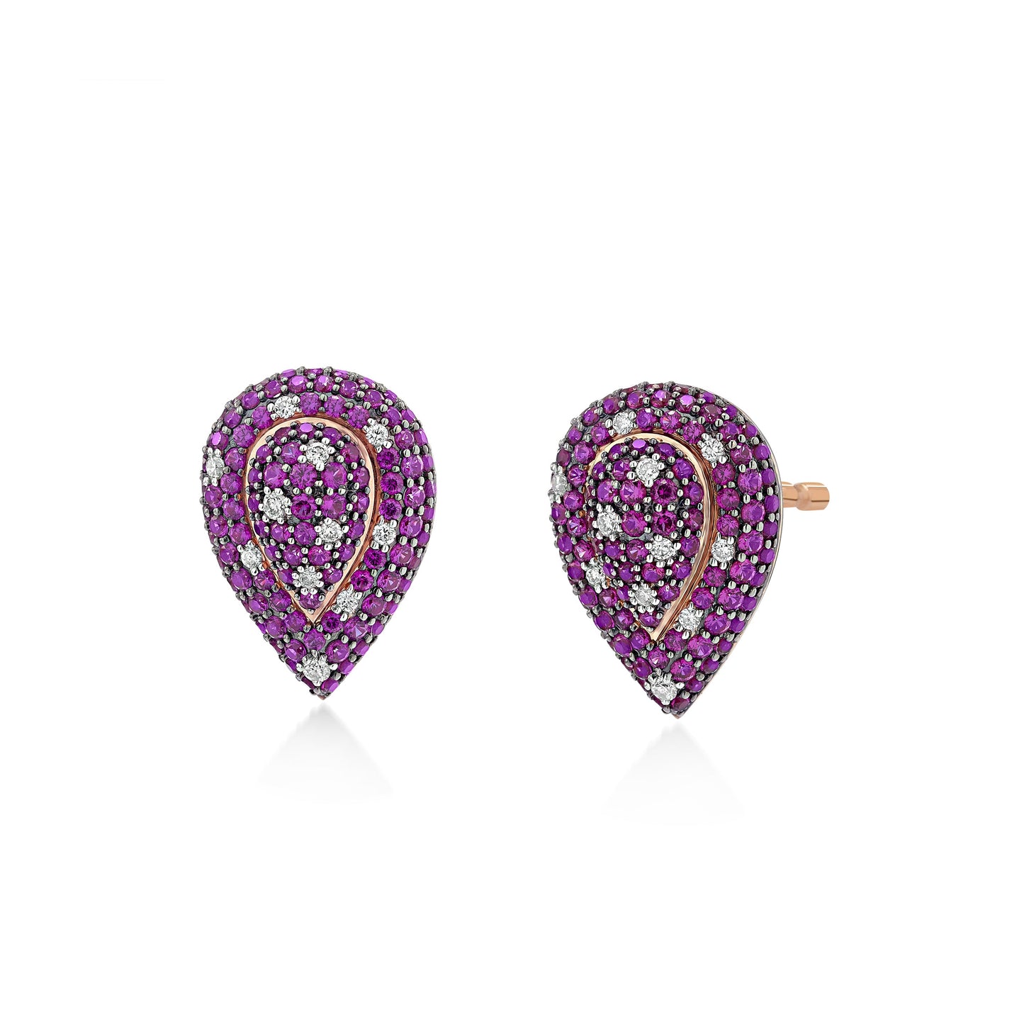 Illuminaire Crimson Diamond Earrings*