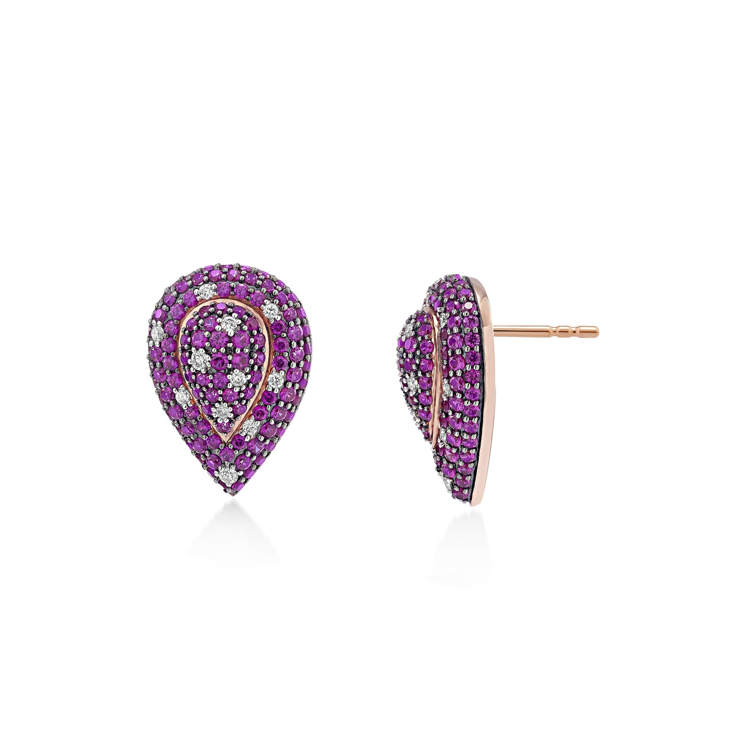 Illuminaire Crimson Diamond Earrings*