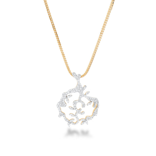 Lady Earth Tendril Diamond Pendant