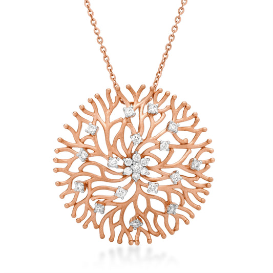 Starring You Dandelion Diamond Pendant