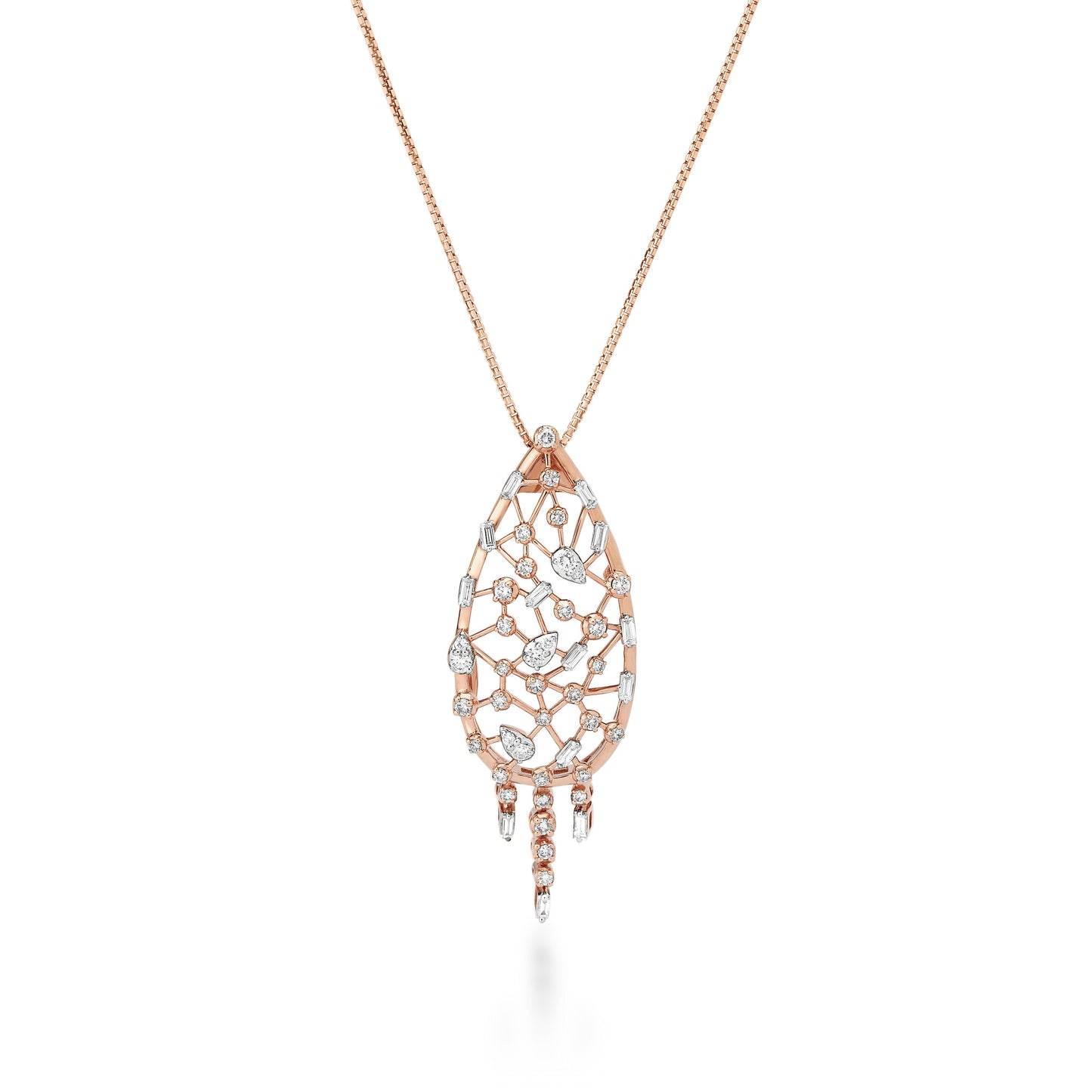 Scatter Waltz Oblique Diamond Pendant
