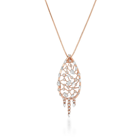 Scatter Waltz Oblique Diamond Pendant