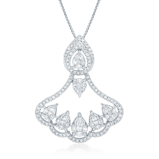 One Radiant Diamond Pendant
