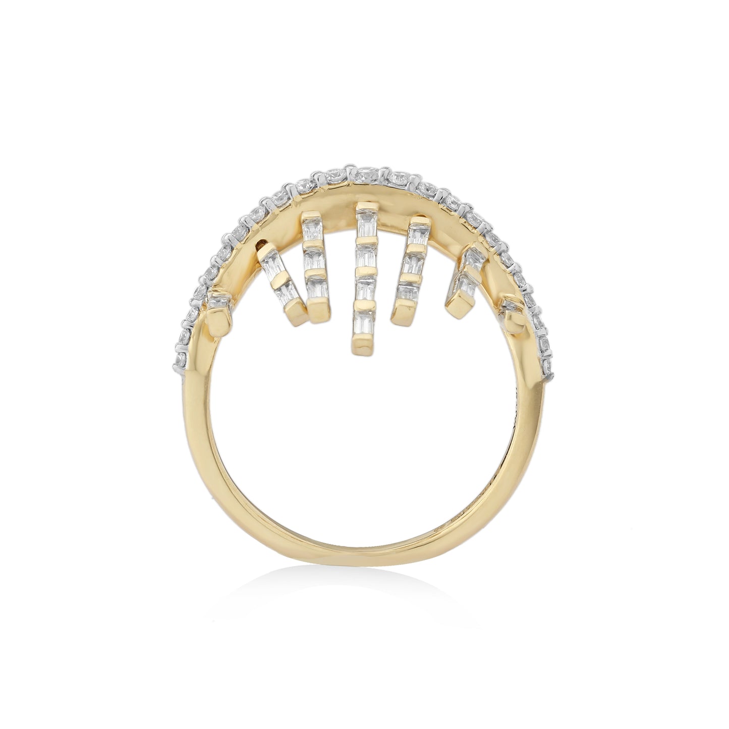 Freeflowing Rays Diamond Ring