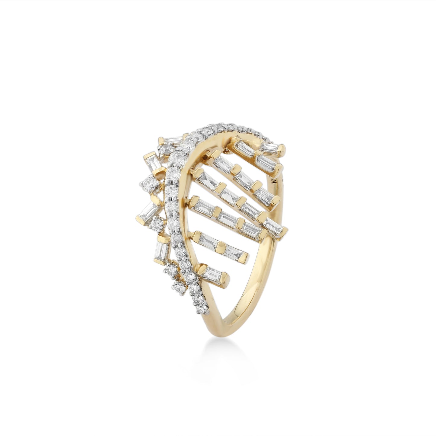 Freeflowing Rays Diamond Ring