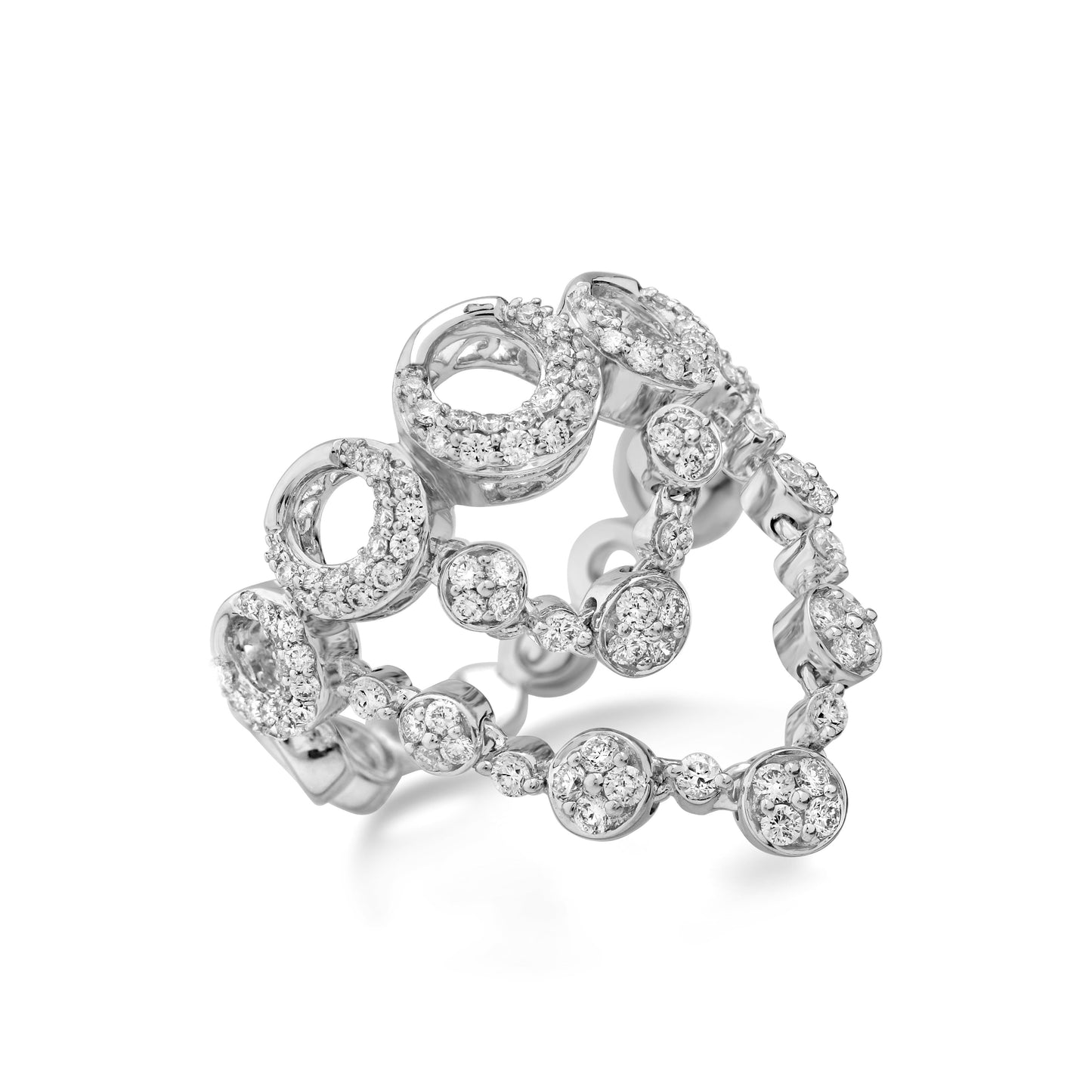 Freeflowing Cloudburst Diamond Ring