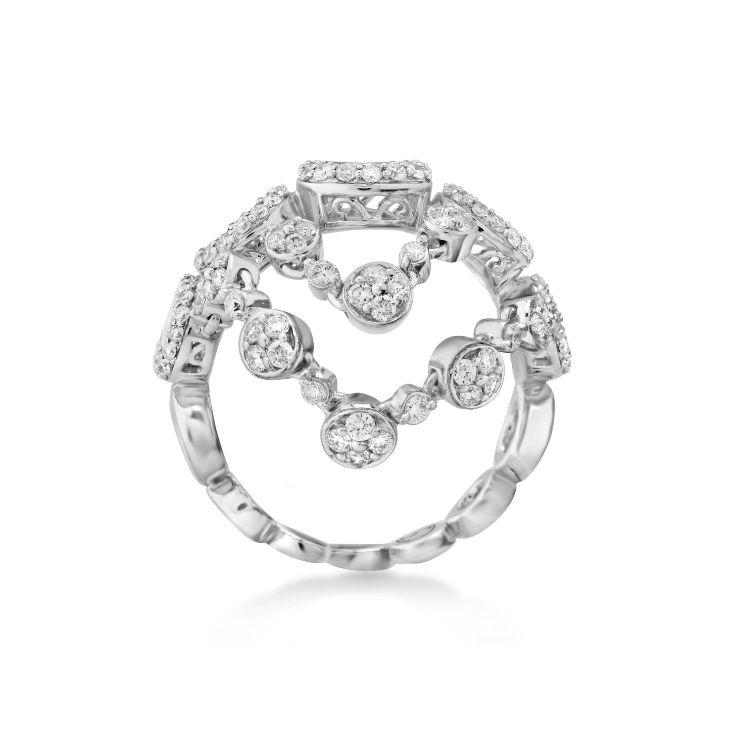 Freeflowing Cloudburst Diamond Ring