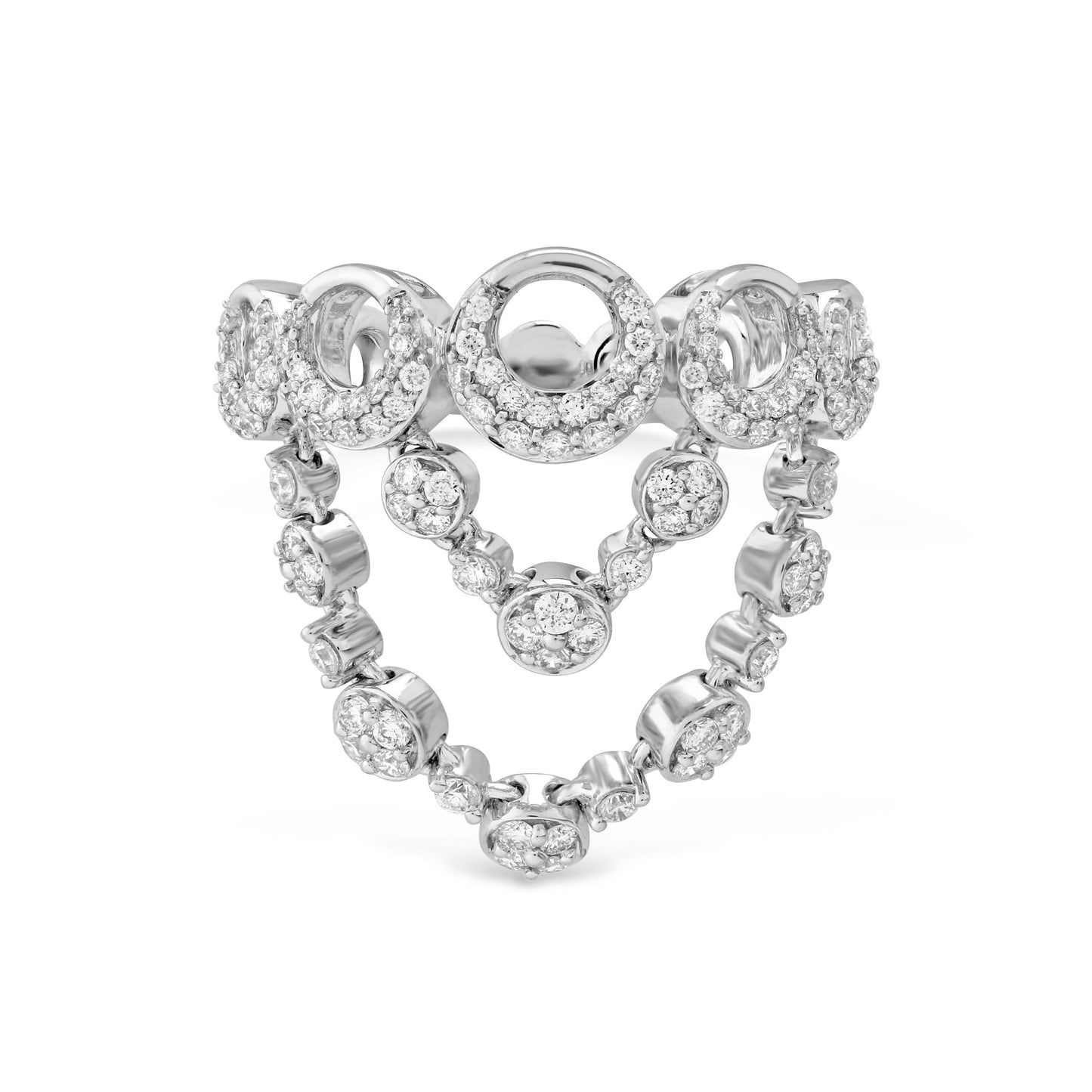 Freeflowing Cloudburst Diamond Ring